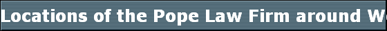 Locations of the Pope Law Firm around Western New York